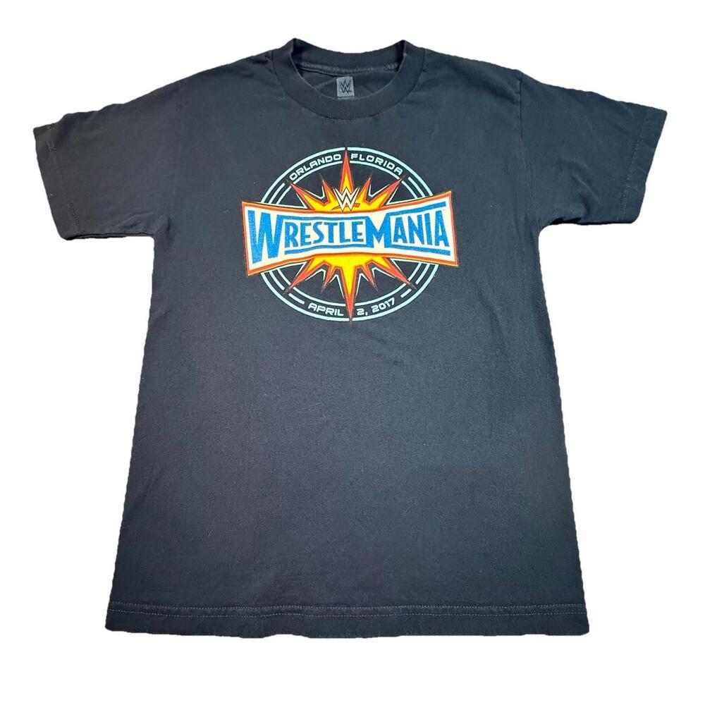 WWE Wrestlemania 33 Shirt Size Small Blue Orlando Florida WWF Wrestling 4/2/2017